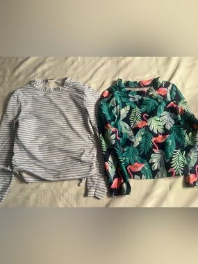 Toddler girl rash guards/ swim tops size 4T